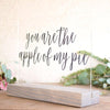 You Are the Apple of My Pie Dessert Table Sign - Rich Design Co