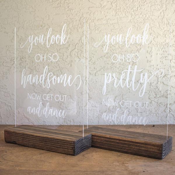 You Look Oh So Pretty, You Look Oh So Handsome Restroom Signs - Rich Design Co